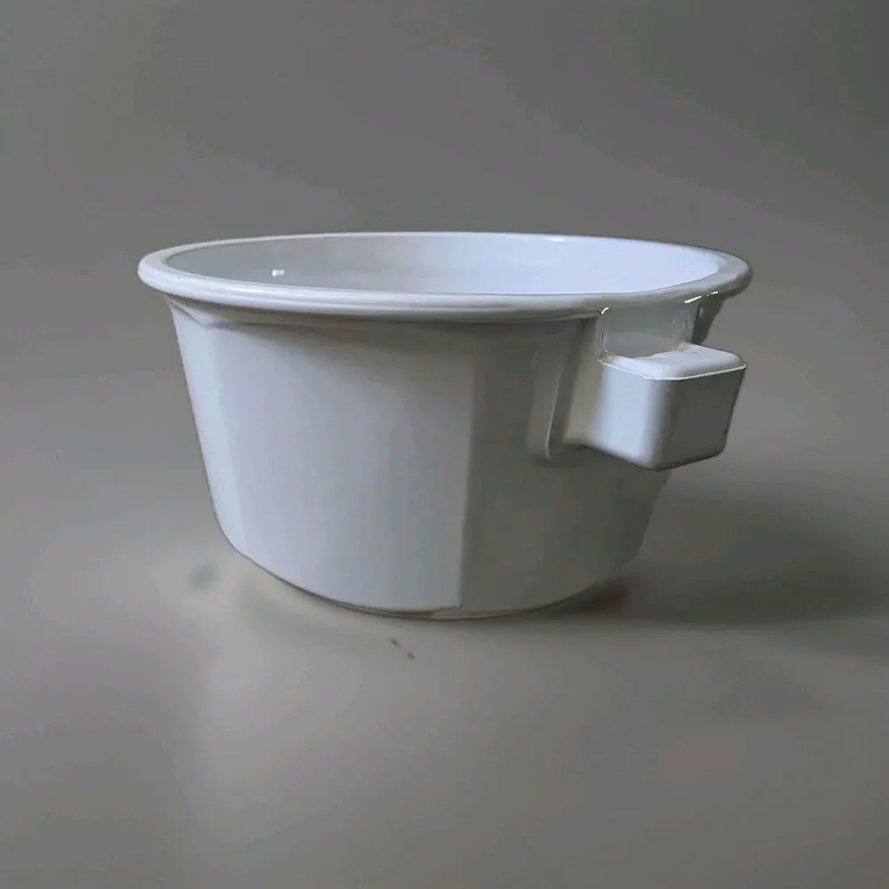 Vintage Princess House Nouveau White Ceramic 1.5 Qt Saucepan Pot Only France